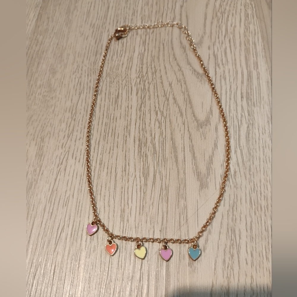 Gold Heart Charm Necklace